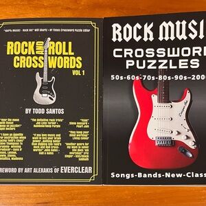 Rock Music Crossword Puzzles Book Set